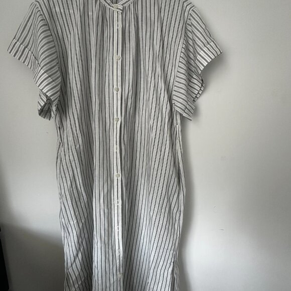Linen Blend Relaxed Fit Dress - Picture 8 of 9